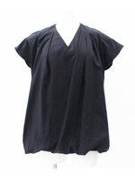 【Settimissimo】 ギャザードレーププルオーバー/ブラウン(015)