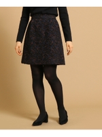 【WEB・一部店舗限定】レオパードスカート/ネイビー(093)