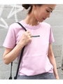 【WEB限定】beautiful people ロゴTシャツ/ライトパープル(081)