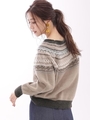 【WEB限定】モヘア混ジャガードニット/ベージュ