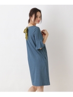 【WEB限定サイズ(SS・LL)あり】デニムサックワンピース/ライトブルー(091)