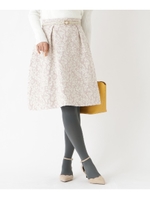 【WEB限定サイズ(S・LL)あり】レオパードジャガードスカート/ピンク(472)