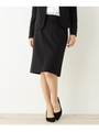 【WEB限定サイズあり・セレモニー対応】動きやすいストレッチタイトスカート/ブラック(019)