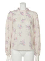 【an another angelus】ローズ柄プルオーバーブラウス/PINK