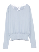 【emmi yoga】セットカシュクールトップ/L.BLU