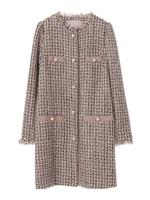 【sweetコラボアイテム】ツイードロングジャケット/ベージュ