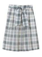 【スカート】チェックフレアスカート/オフホワイト