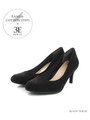 【ストレスフリー】プレーンパンプス/BLACK SUEDE