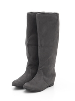 【ストレスフリー】ロングレインブーツ/GRAY