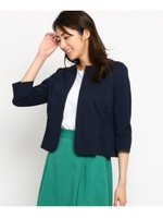 【洗える】クールマックス(R)カノコジャケット/ネイビー(093)