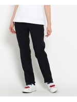 【洗える】ストレートシルエットパンツ/ブラック(019)