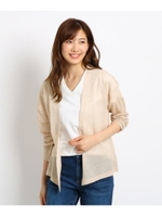 【洗える】トッパーカーディガン/ライトベージュ(051)