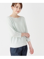 【洗える】ラメ入りドルマンニット/ライトグリーン(621)