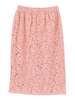 【竹下玲奈さん着用】コードレースタイトスカート/ピンク