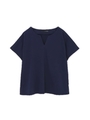 ◆[Weekend Line][洗える]キーネックＴシャツ/ネイビー(120)