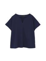 ◆[Weekend Line][洗える]キーネックＴシャツ/ネイビー(120)
