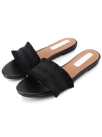 ◆ペタンコサンダル/ブラック(019)