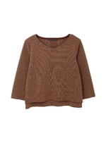 ◆大きいサイズ◆ニットアップトップス/ブラウン(050)