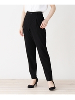 ◆柄アソート タックテーパードパンツ/ブラック(019)