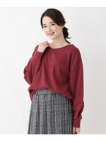 Ｖネックゆったりプルオーバー/ワインレッド(063)