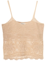 かぎ針ニットキャミソール/ベージュ