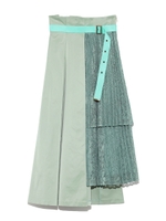 アシンメトリ―プリーツスカート/MNT