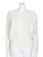 アンゴラドルマンニット/ホワイト