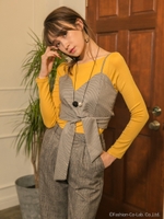 オータムカラーカットソー/yellow