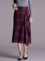 オンブレーチェックスカート/パターン2