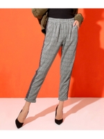 カラーライングレンチェックパンツ/ワイン(026)