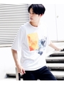グラフィックプリントTシャツ/ホワイト(001)