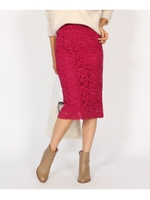 コードレースタイトスカート/ラズベリーピンク(073)