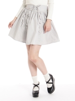 コルセットフリルスカート/グレー