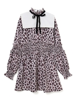 シャーリングセーラーワンピース/ブラック