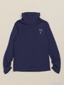 シャーリングハイネック長袖Tシャツ/ネイビー