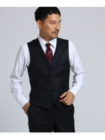 シャドーストライプアマデウスベスト [ メンズ ベスト ]/ブラック(019)
