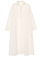 スキッパーシャツワンピース/オフホワイト