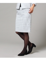 ステラファンシーツイードスカート/サックス(490)