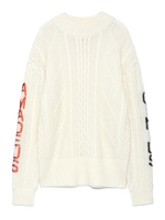 スリーブジャガードセーター/IVR