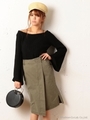 スリットタイトスカート/カーキ