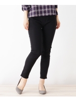 スリムシルエットパンツ/ブラック(019)