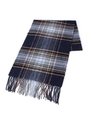 タータンチェックウールマフラー/ブルー(292)