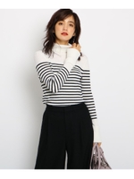 タートルネックニットプルオーバー/ホワイト(302)