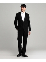 ◆タキシードクロスシングルスーツ[ メンズ スーツ 結婚式 ]/ブラック(019)