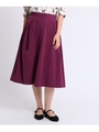 タックフレアスカート/ボルドー(064)
