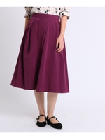 タックフレアスカート/ボルドー(064)