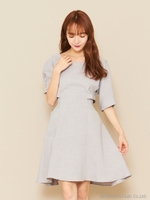 タックポケットワンピース/グレー