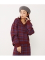 チェックジャカードTOPS/RED