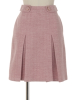ツィードミニスカート/ピンク