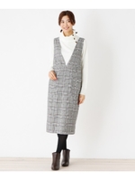 ツイルジャンパースカート/ブラック(219)